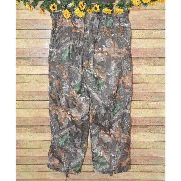 Advantage Timber Men's 2XL Brown Camo Hunting Cargo Pants Elastic Waist Pockets - Picture 5 of 10